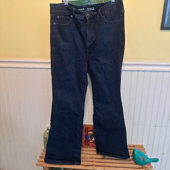 Torrid Trio Fit Slim Boot Jeans Limitless Stretch Dark Wash Size 20W - Picture 7 of 9